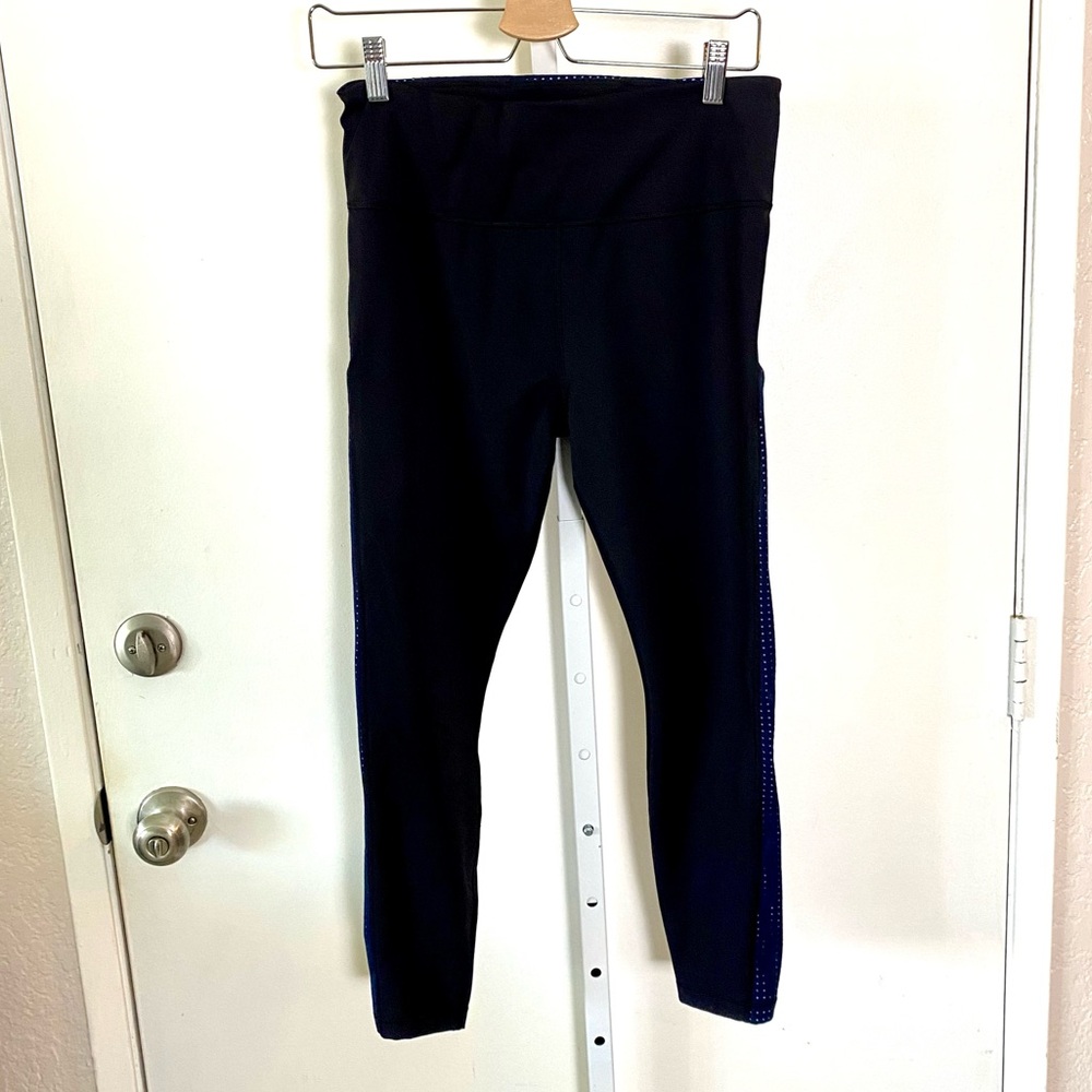 Athleta Black & Blue Leggings